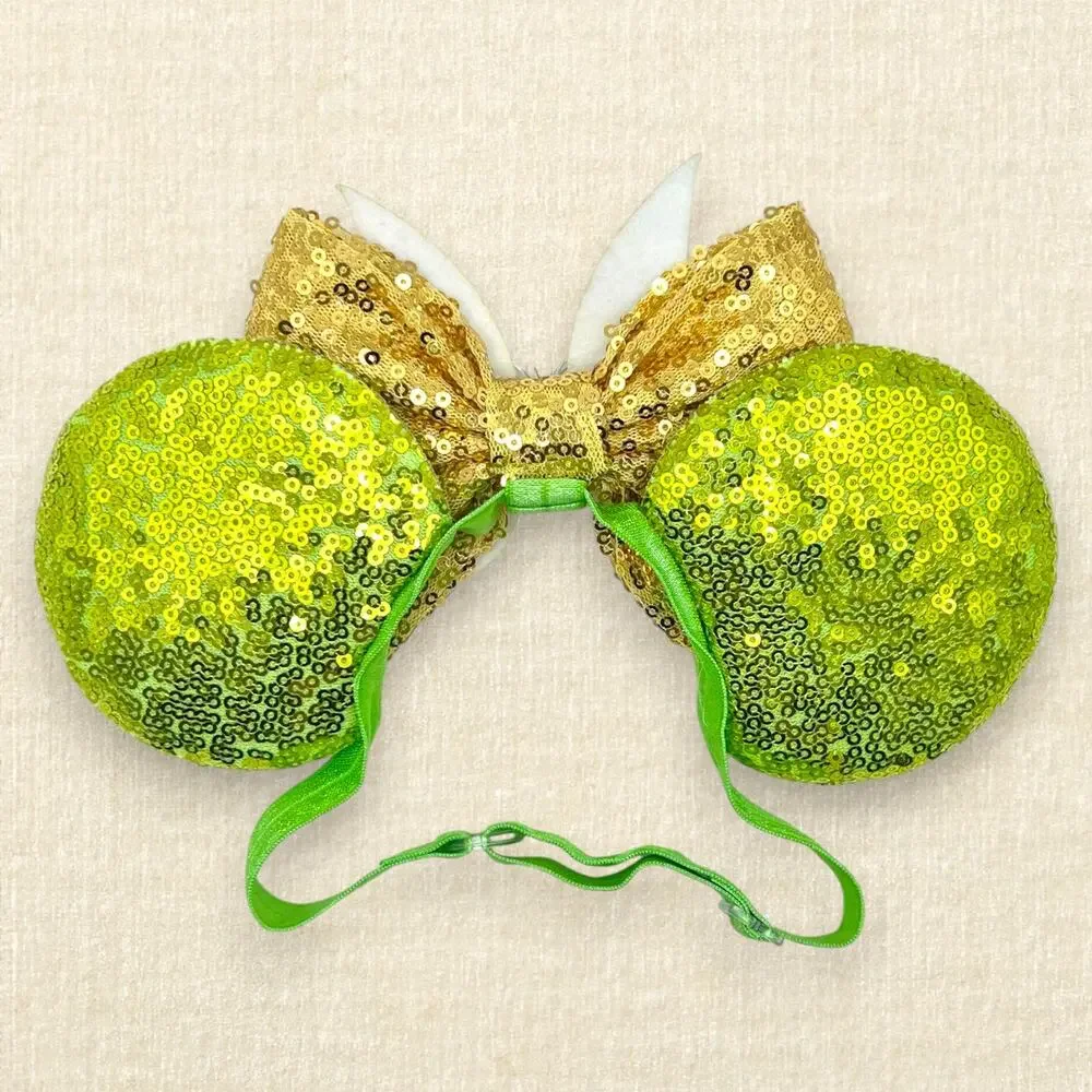 Elastic Tinker Bell Peter Pan Minnie Ears | Disney-Inspired Mouse Ears
